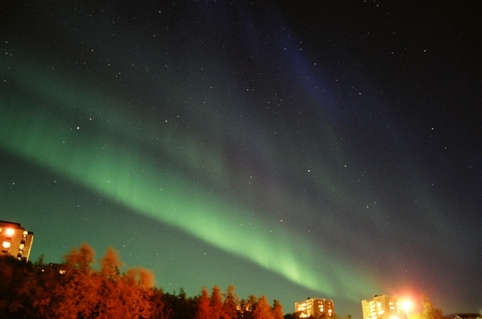 Polarlicht in Kiruna, Aug. 2005