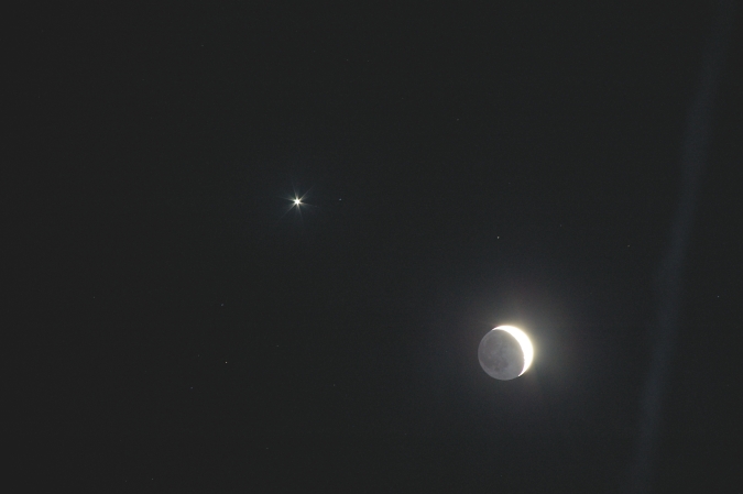 Mond und Venus, Mär. 2012